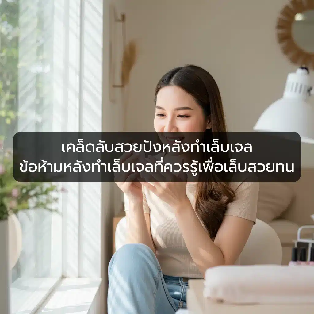 ข้อห้ามหลังทำเล็บเจล